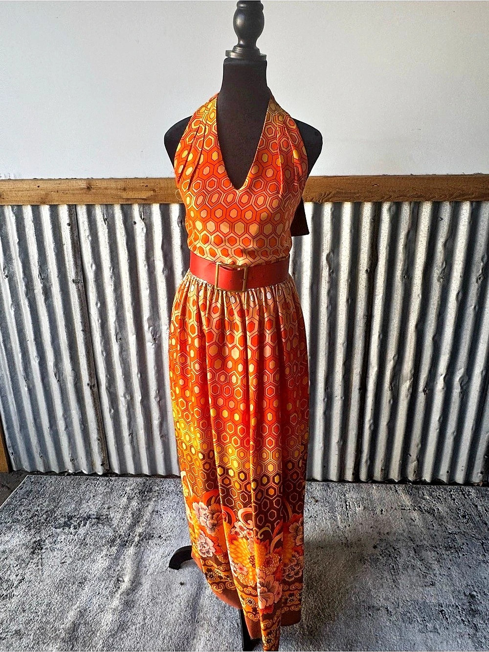 Vintage Pretaporte Maxi Dress